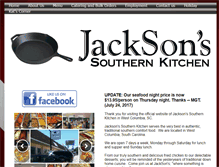 Tablet Screenshot of jacksonssouthernkitchen.com